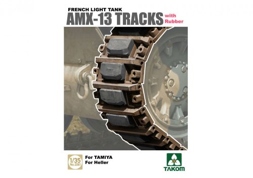 Takom - French Light Tank AMX-13 Tracks with Rubber