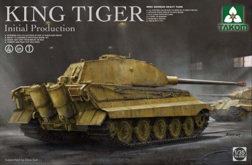 Takom - WWII German heavy tank King Tiger initial production 4 in 1