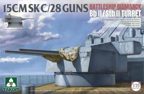 Takom - 15Cmsk C/28 Guns Battleship Bismarck BB II / Stb II Turret