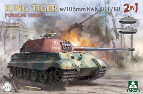 Takom - King Tiger w/105mm KwK 46L/68 2 in 1