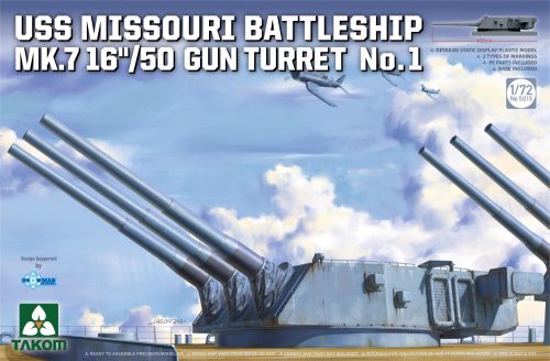 Takom - USS Missouri Battleship  Mk.7 16''/50 Gun Turret No.1