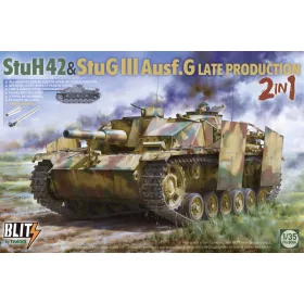   Takom - Stuh42   Stug III Ausf.G Late Prodution 2 In 1 tank makett