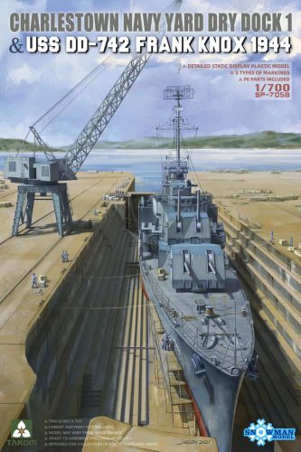 Takom - Charlestown Navy Yard Dry Dock 1 & USS DS-742 Frank Knox 1944