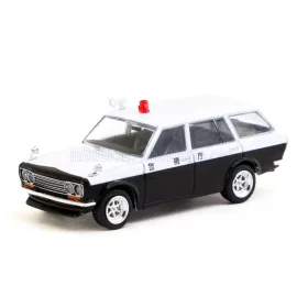   Tarmac - DATSUN 510 BLUEBIRD SW STATION WAGON JAPAN POLICE 1971 WHITE BLACK