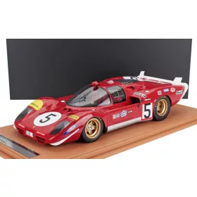   Tecnomodel - FERRARI 512S 5.0L V12 TEAM SEFAC SPA FERRARI N 5 24h LE MANS 1970 JACKY ICKX - PETER SCHETTY WITH SHOWCASE RED