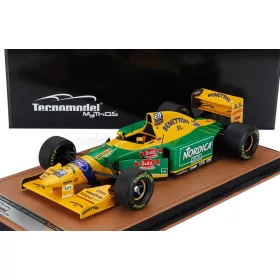   Tecnomodel - BENETTON F1  B193 TEAM BENETTON FORD N 0 TEST BARCELLONA 1993 MICHELE ALBORETO YELLOW GREEN BLUE