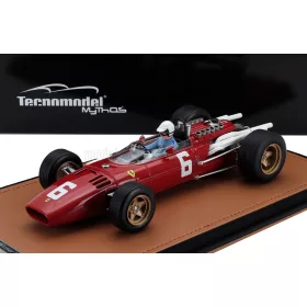   Tecnomodel - FERRARI F1 312 N 6 WINNER ITALY MONZA GP (with pilot figure) 1966 LUDOVICO SCARFIOTTI RED