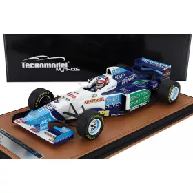   Tecnomodel - BENETTON F1  B196 TEAM RENAULT MILD SEVEN N 3 ARGENTINA GP (with pilot figure) 1996 JEAN ALESI WHITE LIGHT BLUE GREEN