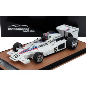   Tecnomodel - SHADOW F1  DN8 N 16 SWEDEN GP (with pilot figure) 1977 JACKIE OLIVER WHITE
