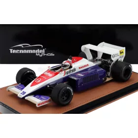   Tecnomodel - TOLEMAN F1  TG184 HART TURBO N 20 USA GP (with pilot figure) 1984 JOHNNY CECOTTO BLUE WHITE RED