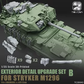   Toucan - 3D- Printed EXTERIOR DETAIL UPGRADE SET B for STRYKER M1296
