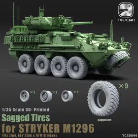 Toucan - 3D-Printed Sagged Tires for STRYKER M1296