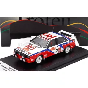   Trofeu - AUDI QUATTRO (night version) N 7 RALLY SANREMO 1982 FRANZ WITTMANN - PETER DIEKMANN WHITE RED