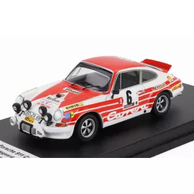   Trofeu - PORSCHE 911 CARRERA RS COUPE (night version) N 6 RALLY TOUR DE CORSE 1972 BJORN WALDEGAARD - HANS THORSZELIUSWHITE RED