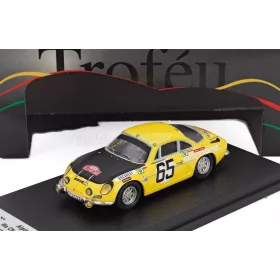   Trofeu - RENAULT ALPINE A110 N 65 RALLY MONTECARLO 1971 ILIA CHUBRIKOV - KOLU CHUBRIKOV YELLOW BLACK