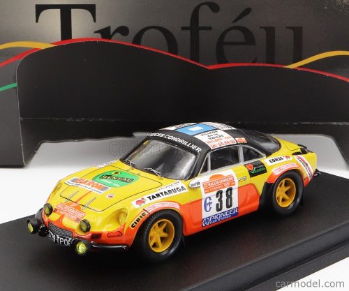 Trofeu - Renault Alpine A110 N 38 Rally Sanremo 1981 C.Rey - Struyf Yellow Black Orange