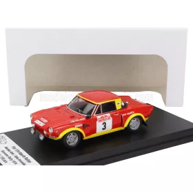   Trofeu - FIAT 124 ABARTH (night version) N 3 RALLY SANREMO 1974 MARKKU ALEN - ILKKA KIVIMAKI RED YELLOW