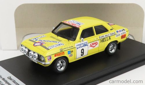 Trofeu - Opel Ascona A N 9 Rally 1000 Lakes 1974 B.Waldegaard - A.Hertz Yellow