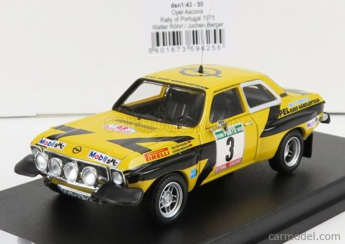 Trofeu - Opel Ascona (Night Version) N 3 Rally Portugal 1975 W.Rohrl - J.Berger Yellow Black