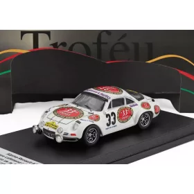   Trofeu - RENAULT ALPINE A110 1600 (night version) N 33 RALLY TOUR AUTO DE LA REUNION 1981 MAURICE LALLEMAND - JEAN CLAUDE PRADINES WHITE