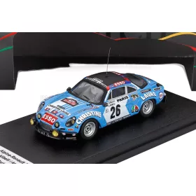   Trofeu - RENAULT ALPINE A110 (night version) N 26 RALLY MONTECARLO 1976 MICHEL ALIBELLI - ANTOINE PISTRE LIGHT BLUE