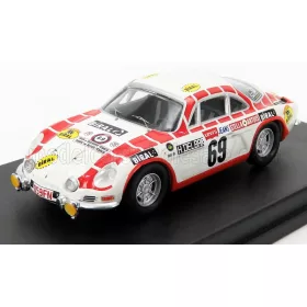   Trofeu - RENAULT ALPINE A110 N 69 TOUR DE BELGIQUE 1971 H.DELBAR - C.COLLAER WHITE RED