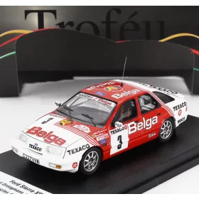   Trofeu - FORD ENGLAND SIERRA XR 4x4 TEAM BELGA N 3 BOUCLES DE SPA 1988 ROBERT DROOGMANS - RONNY JOOSTEN RED WHITE