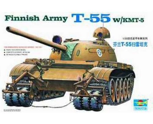 Trumpeter - Finnischer Panzer T-55 Mit Minenräumer