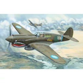 Trumpeter - P-40E War Hawk repülő makett