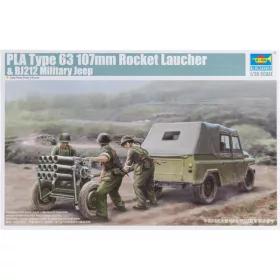   Trumpeter - Pla Type 63 107Mm Rocket Launcher B212 harcjármű makett