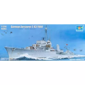 Trumpeter - German Zerst rer Z-43  1944 hajó makett