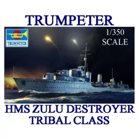 Trumpeter - Hms Zulu Destroyer 1941 hajó makett