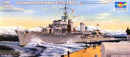 Trumpeter - German Zerstörer Z-25, 1944