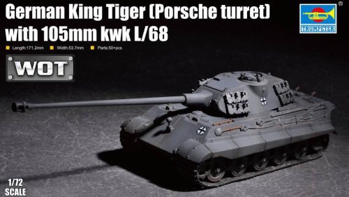 Trumpeter - German King Tiger (Porsche turret) with 105mm kWh L/68