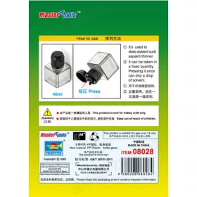 Trumpeter - 40ml Square Bottle for model solvent