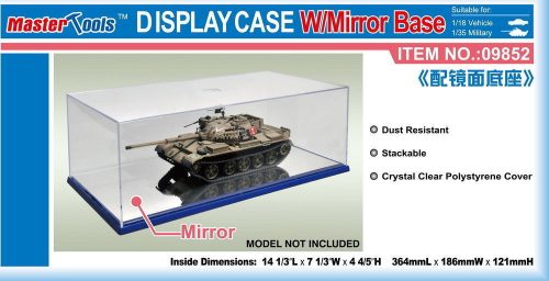 Master Tools - Display Case w/Mirror Base 364x186x121mm WxL