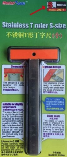 Trumpeter Master Tools - Stainless T Ruler S-Size-100mm
