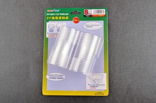 Trumpeter Master Tools - Pp Paint Cup With Lid S-Size 28cc 12 pcs