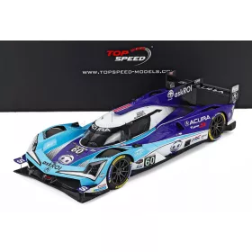   TrueScale - ACURA ARX-06 GTP 2.4L TWIN TURBO V6 TEAM MEYER SHANK RACING N 60 IMSA 12h SEBRING 2025 TOM BLOMQVIST - COLIN BRAUN - SCOTT DIXON 2 TONE BLUE WHITE