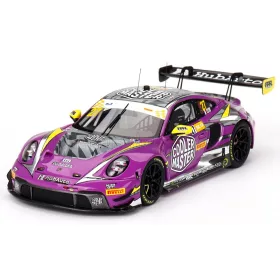   TrueScale - PORSCHE 911 992 GT3 R TEAM HUBAUTO RACING N 27 FIA GT WORLD CUP MACAU GRAND PRIX 2023 KEVIN ESTRE PURPLE