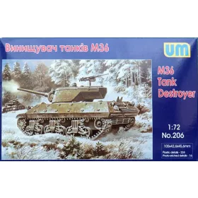 Unimodels - M36 tank destroyer tank makett