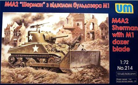 Unimodell - Tank M4A2 With M1 Dozer Blade