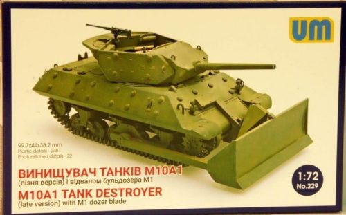 Unimodels - M10A1 tank destroyer (late)with M1 dozer blade