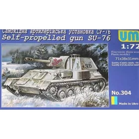 Unimodels - Self-propelled gun SU-76 harcjármű makett