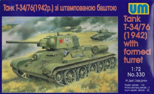 Unimodels - Tank T-34/76 (1942) with formed turret
