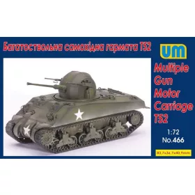   Unimodell - Multiple Gun Motor Carriage T52 harcjármű makett