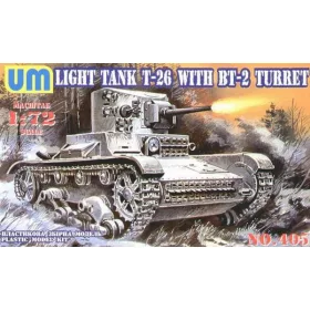 Unimodels - T-26 mit BT-2 Turret tank makett