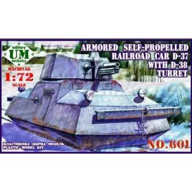 Unimodels - Railroad car D-37 with D-38 turret