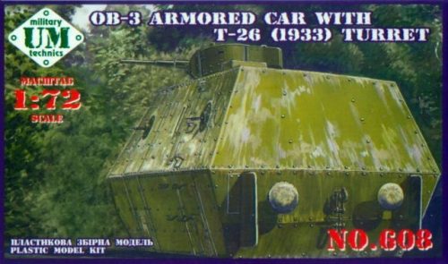 Unimodels - OB-3 Armored carriage with T-26 (1933) turret