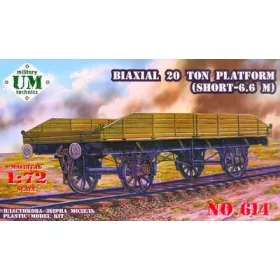 Unimodels - Biaxial 20 ton plattform vonat makett